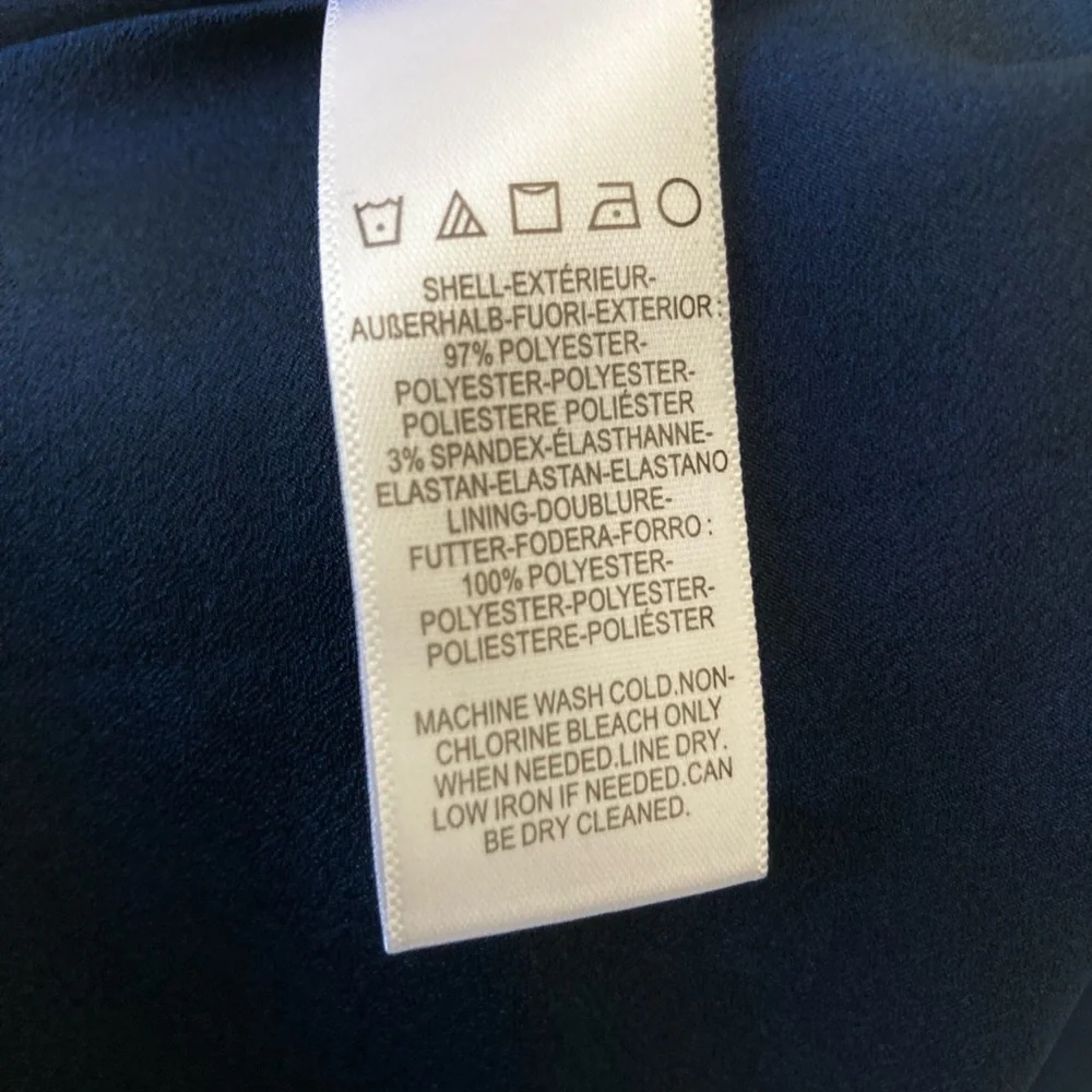 Dress the Population Catalina Sleeveless Fit & Flare Navy Dress Size M - Picture 9 of 10